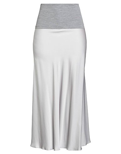 D.EXTERIOR Maxi Skirts Grey 100% Wool