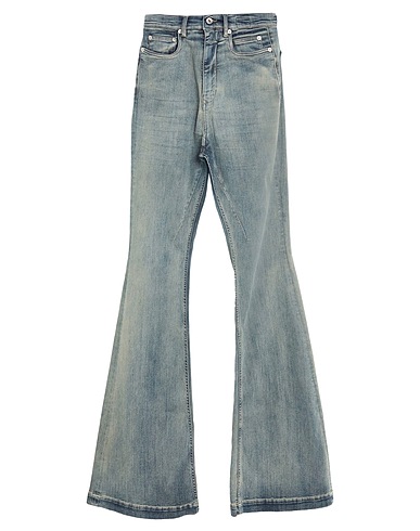 DRKSHDW by RICK OWENS Bootcut Jeans Blue 91% Cotton, 6% Elastomultiester, 3% Rubber
