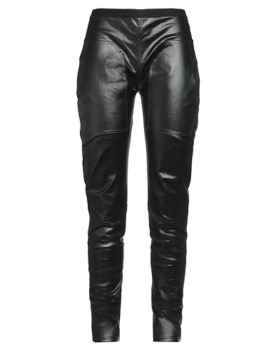 RICK OWENS Denim pants Black 91% Cotton, 6% Elastomultiester, 3% Rubber