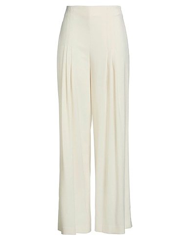 LAUREN RALPH LAUREN Casual trouser Ivory 83% Polyester, 14% Viscose, 3% Elastane