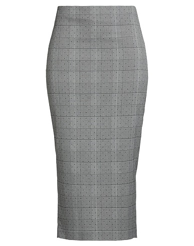 SIMONA CORSELLINI Midi skirt Grey 67% Polyester, 31% Viscose, 2% Elastane