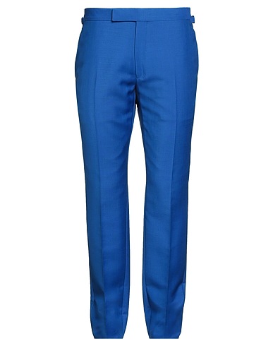 TOM FORD Casual pants Bright blue 60% Mohair wool, 40% Wool