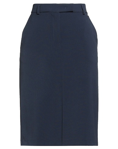 KAOS Midi skirt Midnight blue 68% Polyester, 28% Viscose, 4% Elastane