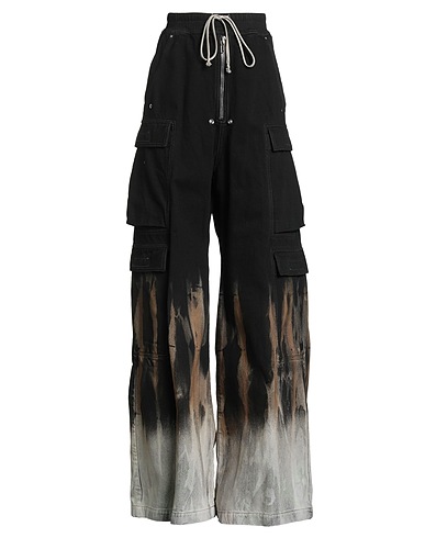 DRKSHDW by RICK OWENS Denim trousers 100% Cotton, Elastomultiester, Rubber