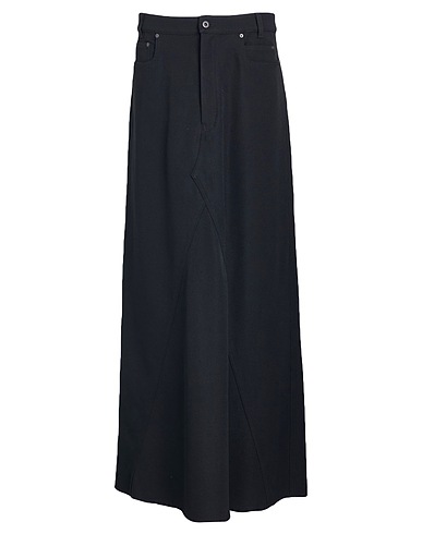 RICK OWENS Maxi Skirts Black 100% Cotton