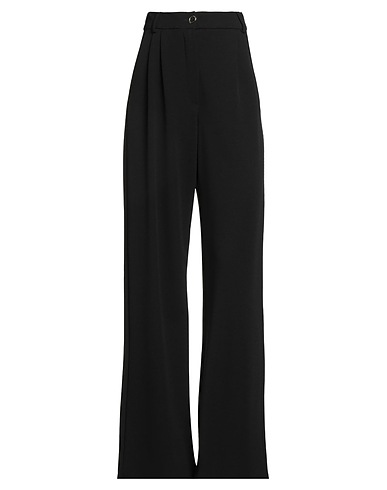 5 PROGRESS Casual trouser Black 70% Viscose, 30% Polyester