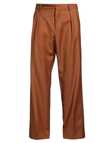 ROBERTO COLLINA Casual trouser Brown 65% Polyester, 33% Viscose, 2% Elastane