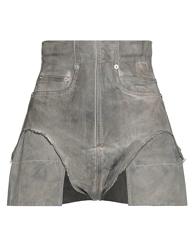 DRKSHDW by RICK OWENS Denim shorts Taupe 85% Cotton, 10% Polyester, 5% Elastane