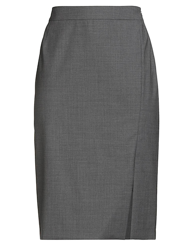BOSS HUGO BOSS Midi-Rock Grau 96% Schurwolle, 4% Elastan