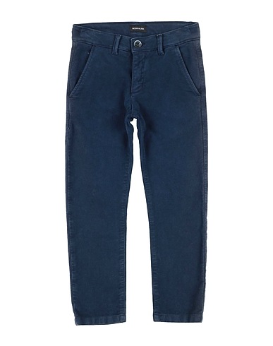 MONNALISA Casual trouser Navy blue 98% Cotton, 2% Elastane