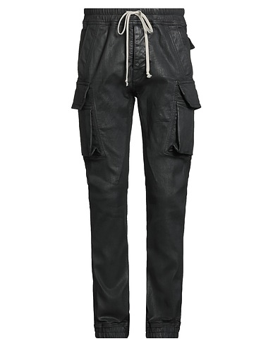 DRKSHDW by RICK OWENS Pantalones vaqueros NERO 91% Algodón, 6% Elastán, 3% Goma natural