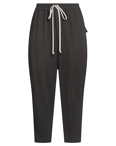 RICK OWENS Casual trouser Charcoal 100% Virgin Wool
