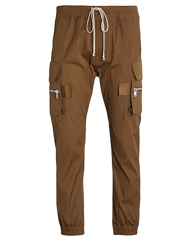 RICK OWENS Pantalon Vert militaire 97% Coton, 3% Élasthanne