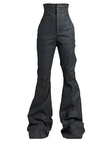 RICK OWENS Denim trousers Black 91% Cotton, 6% Elastomultiester, 3% Rubber