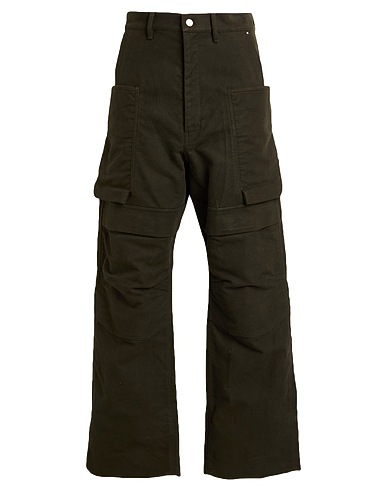 RICK OWENS Casual pants Dark green 100% Cotton