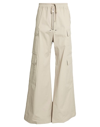 RICK OWENS Pantalone Beige 97% Cotone, 3% Elastan