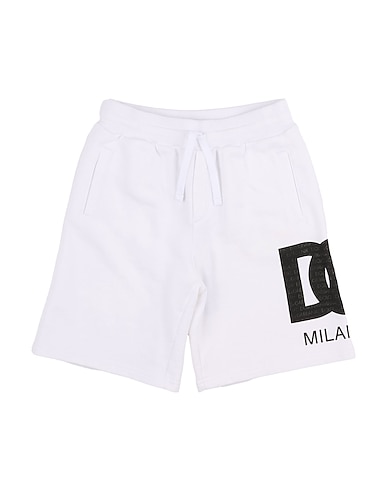 DOLCE&GABBANA Shorts & Bermuda White 100% Cotton, Elastane