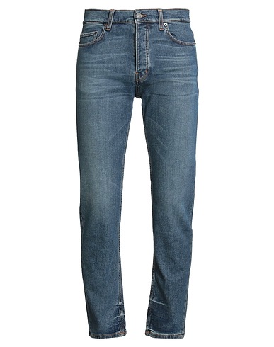 HAIKURE Denim trousers Blue 99% Cotton, 1% Elastane