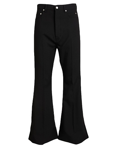 RICK OWENS Casual trouser Black 100% Virgin Wool