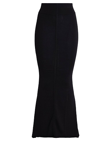 RICK OWENS Maxi Skirts 97% Virgin Wool, 2% Polyamide, 1% Elastane
