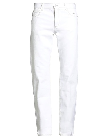 ISABEL MARANT Denim pants White 100% Cotton