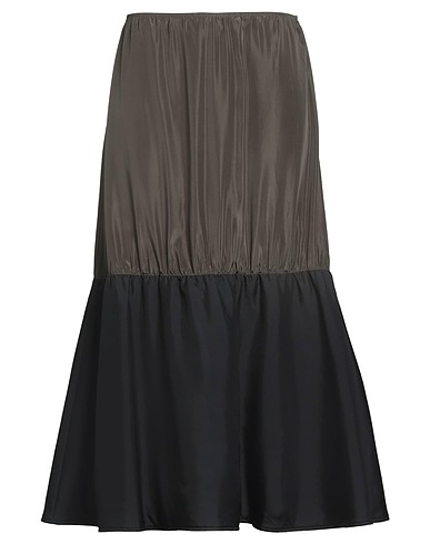 MARNI Midi skirt Military green 69% Silk, 31% Acetate