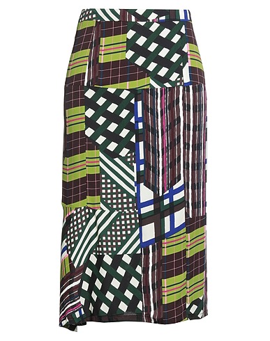 MARNI Midi skirt Dark green 100% Viscose