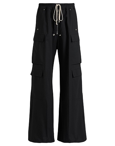 RICK OWENS Casual trouser Black 100% Cotton