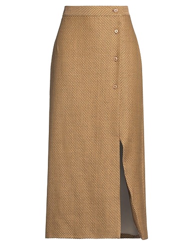 GIULIVA HERITAGE Midi-Rock Senf 100% Baumwolle