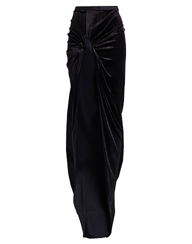 RICK OWENS LILIES Maxi Skirts Black 100% Viscose