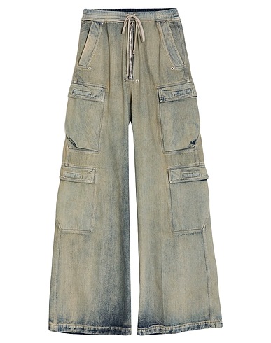 DRKSHDW by RICK OWENS Denim trousers Blue 91% Cotton, 6% Elastomultiester, 3% Rubber