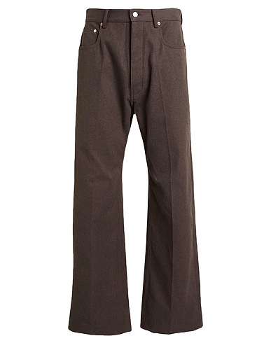RICK OWENS Casual παντελόνι Γκρι-καφέ 100% Βαμβάκι, Κέρατο βουβαλιού