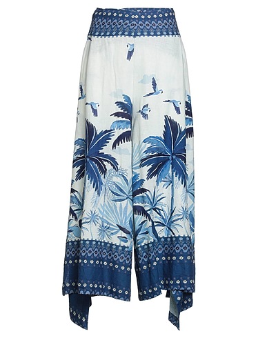 FARM RIO Hosen Weiß 55% Leinen, 45% Viskose