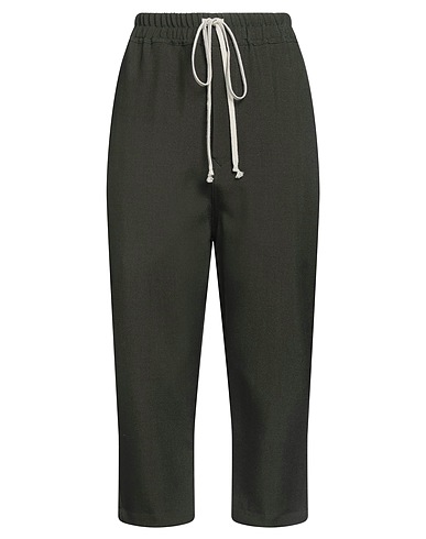 RICK OWENS Casual pants Dark green 100% Virgin Wool
