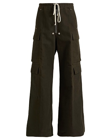 RICK OWENS Casual trouser Dark green 100% Cotton