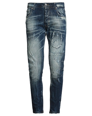 G2FIRENZE Denim pants Blue 97% Cotton, 3% Elastane