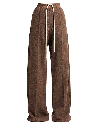 RICK OWENS Casual pants Light brown 100% Virgin Wool