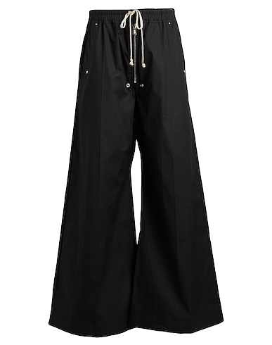 RICK OWENS Casual trouser Black 97% Cotton, 3% Elastane