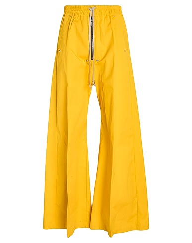 RICK OWENS Pantalone Giallo 97% Cotone, 3% Elastan