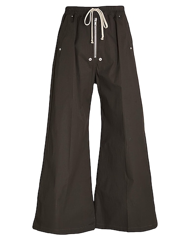 RICK OWENS Casual trouser Charcoal 97% Cotton, 3% Elastane