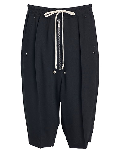RICK OWENS Shorts & Bermuda Black 100% Virgin Wool