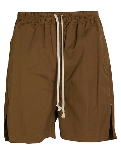 RICK OWENS Shorts & Bermuda Military green 97% Cotton, 3% Elastane