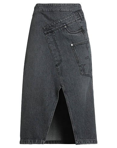 JW ANDERSON Denim skirt Black 100% Cotton