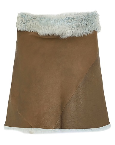 RICK OWENS Cloak Brown 100% Lamb Shearling