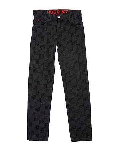 HUGO Denim pants Black 100% Cotton