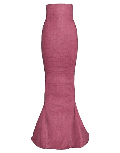 RICK OWENS Denim skirt Antique rose 91% Cotton, 6% Elastomultiester, 3% Rubber