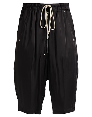 RICK OWENS Shorts & Bermuda Black 61% Acetate, 39% Viscose