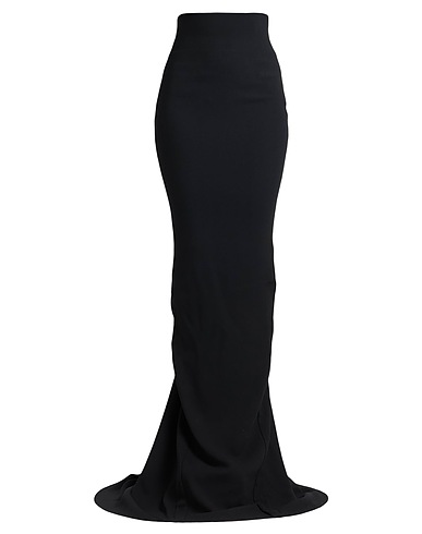 RICK OWENS Maxi Skirts Black 100% Rubber