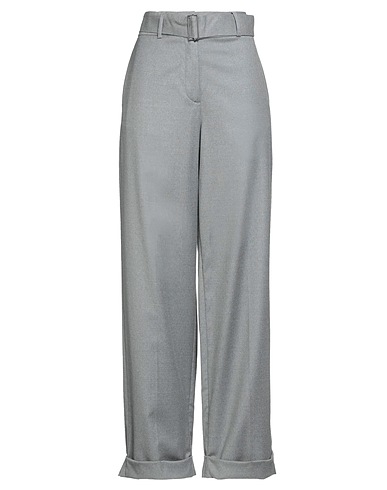 FABIANA FILIPPI Casual trouser Grey 94% Virgin Wool, 5% Polyamide, 1% Elastane