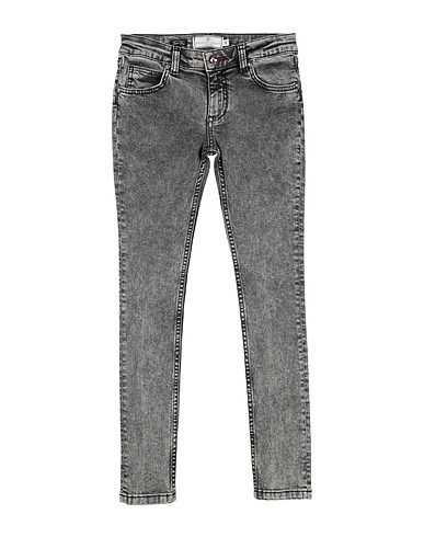 PHILIPP PLEIN Denim trousers JUNIOR Charcoal 98% Cotton, 2% Elastane